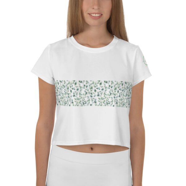 T-shirt Crop-Top green leaf
