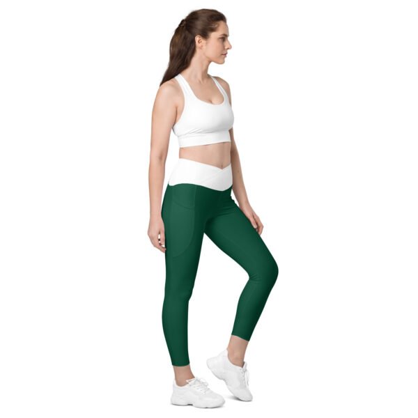 Legging croisé white belt (green) – Image 2