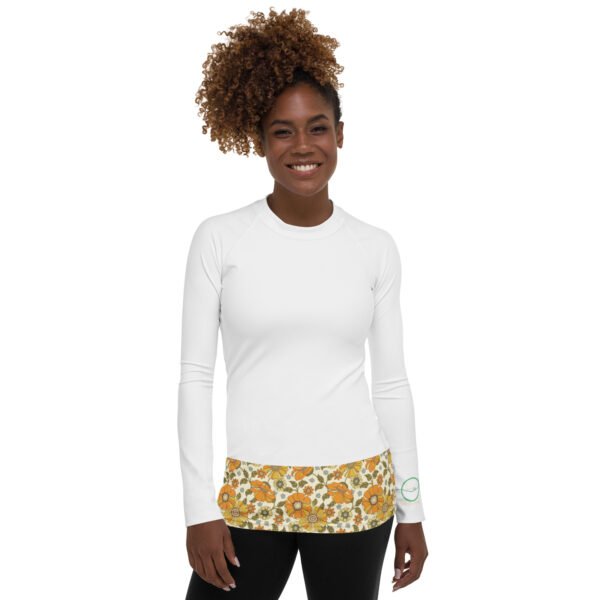 T-shirt de Compression pour Femme bas fleurie – Image 2