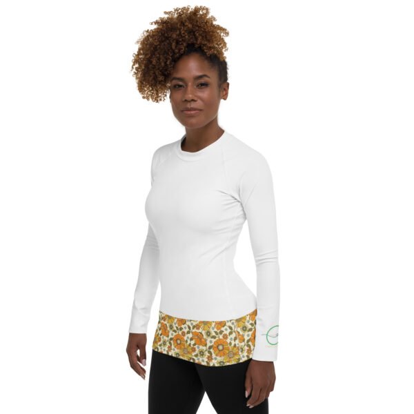 T-shirt de Compression pour Femme bas fleurie – Image 4